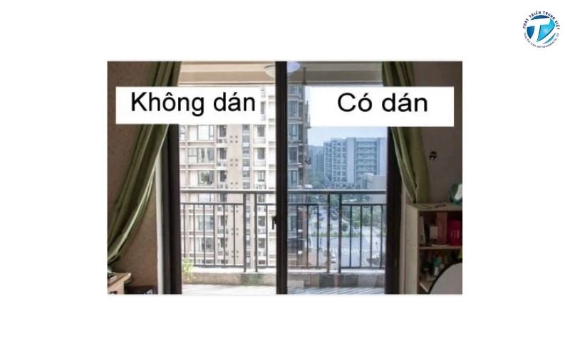 Giấy dán kính chống nắng phản quang giúp giảm chói mắt 